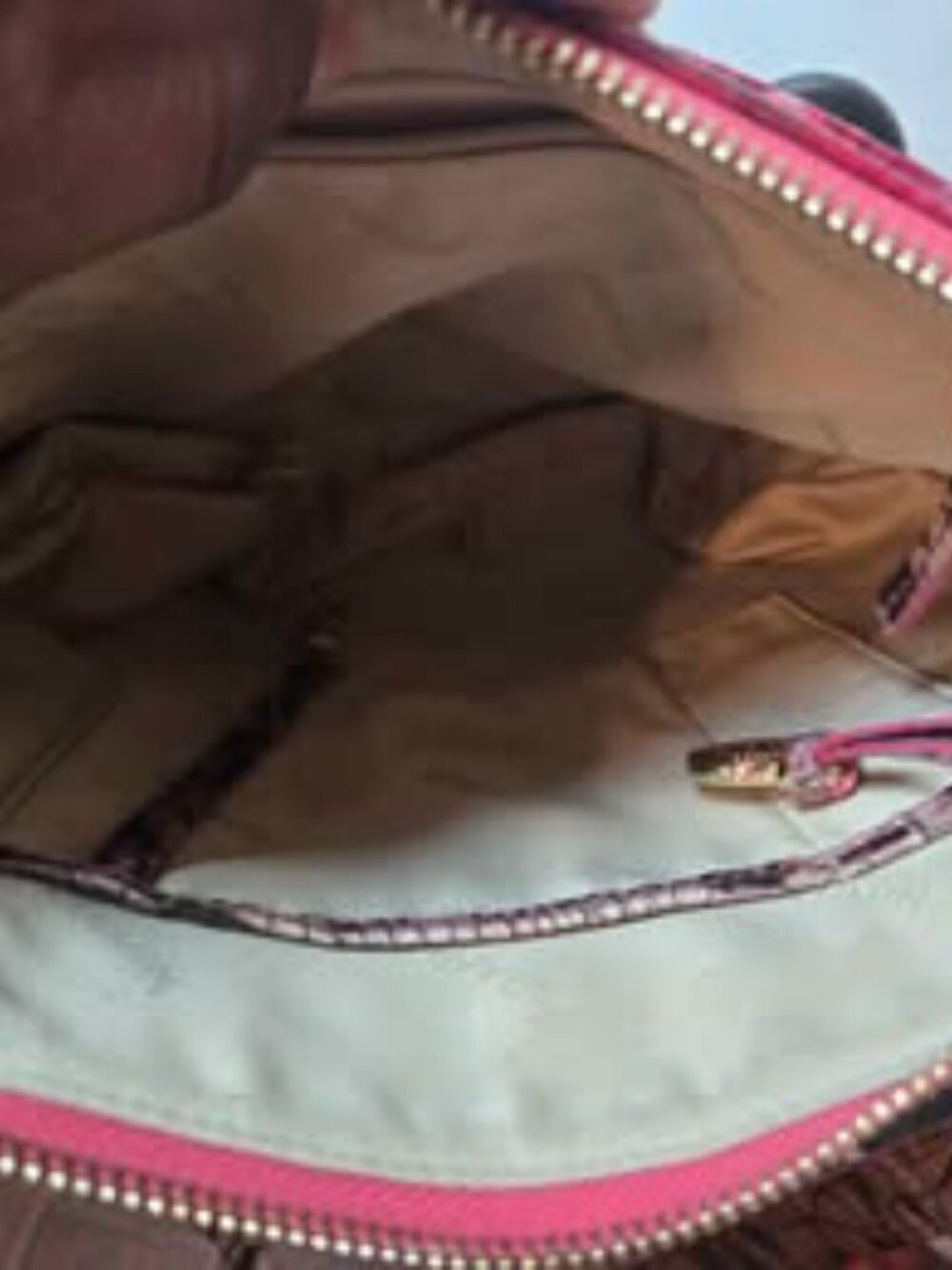 Brahmin Katie Ruby Prowl Ombre Croc Embossed Leather Crossbody - Picture 8 of 9